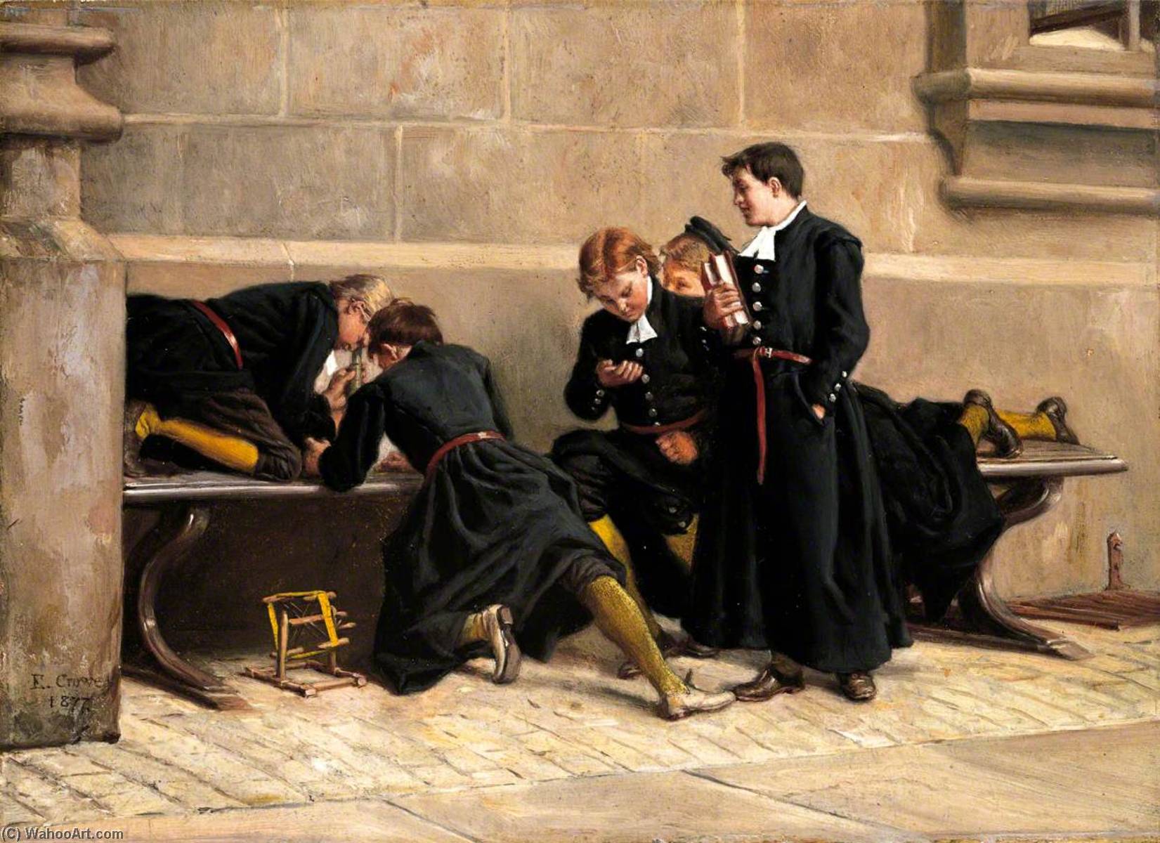 Christ's Hospital Children In London Quad — Eyre Crowe
