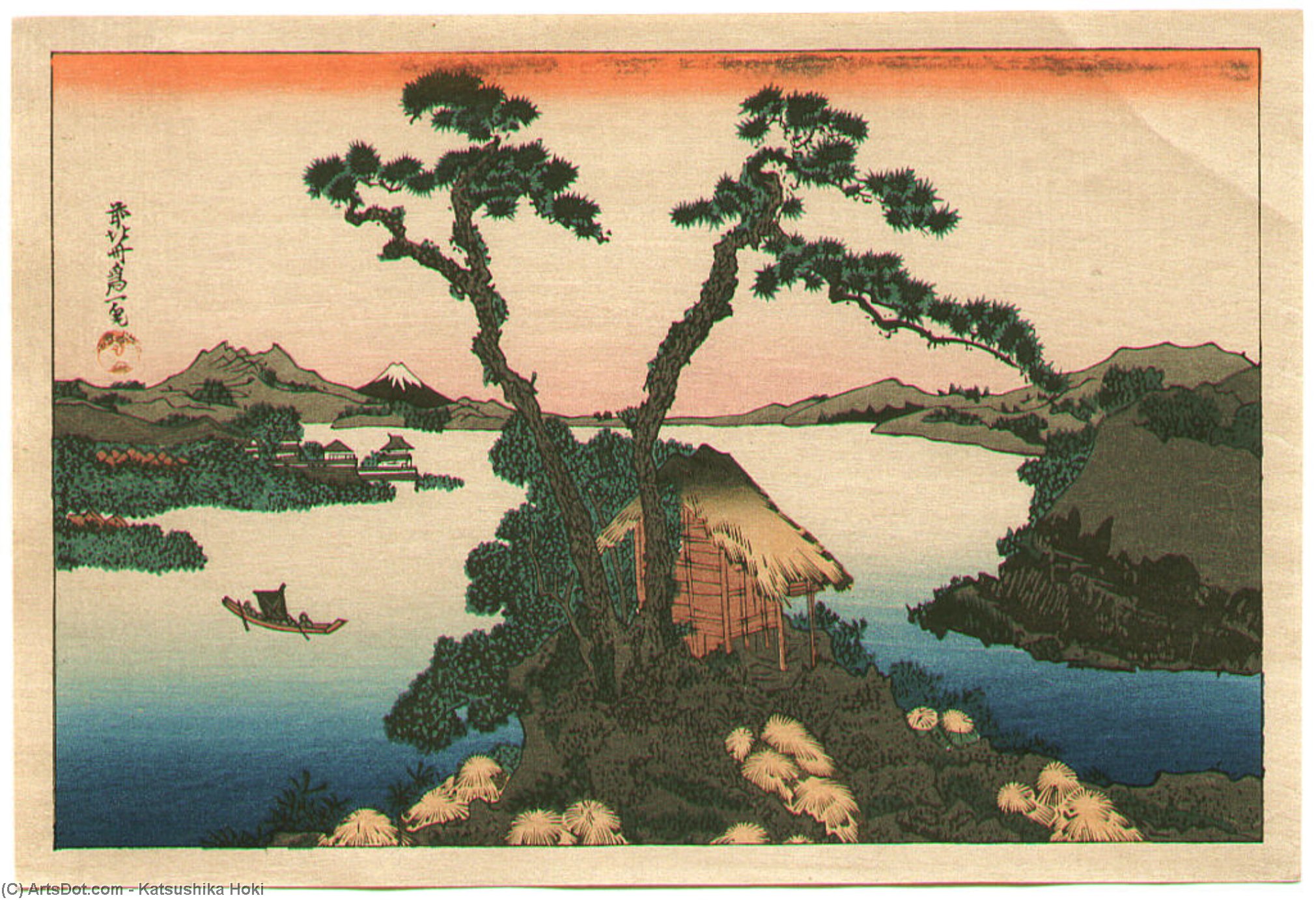 Ake Suwa - Fugaku Sanjurokkei — Katsushika Hokusai