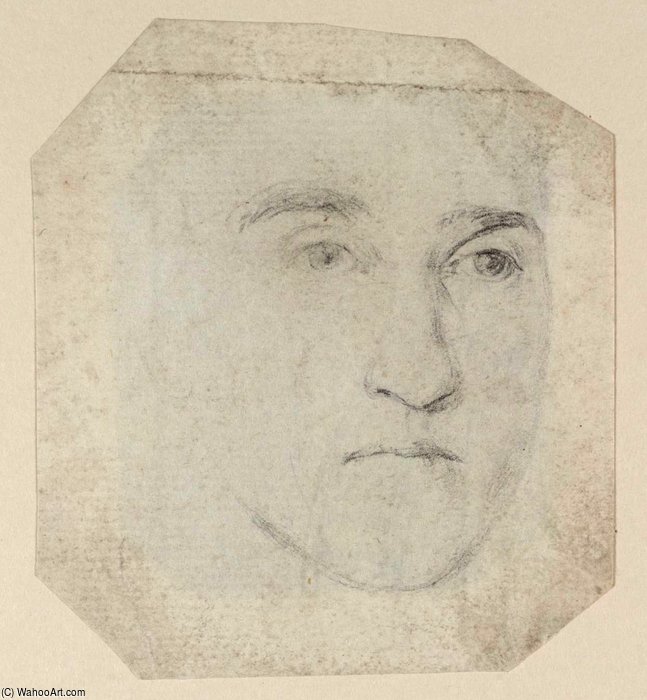 Head Of A Man, Full Face — Sir Nathaniel Dance Holland