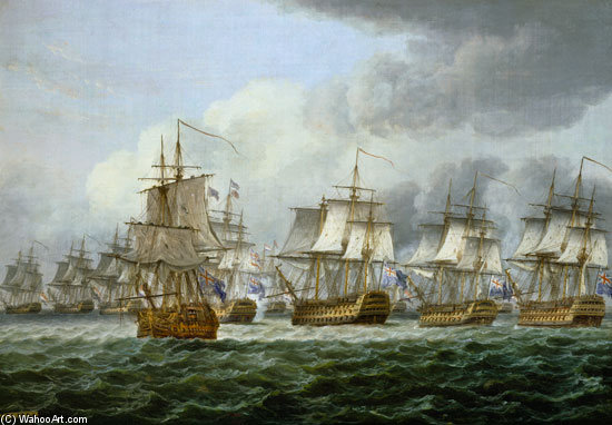 The Battle Of Cape Piece Of Vincent Or At The Dogger Bank — Thomas Luny
