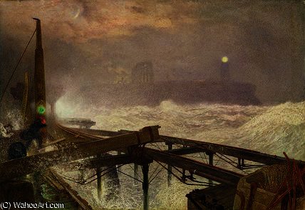 Blue Lights — Alfred William Hunt