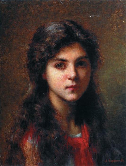 Portrait Of A Young Girl (29) — Alexei Alexeievich Harlamov