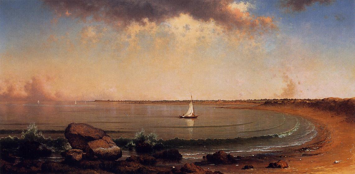 Shore Scene: Point Judith — Martin Johnson Heade