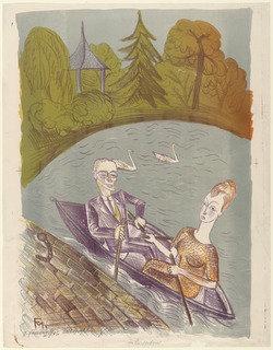 In The Rowboat (im Ruderboot) — Conrad Felixmüller