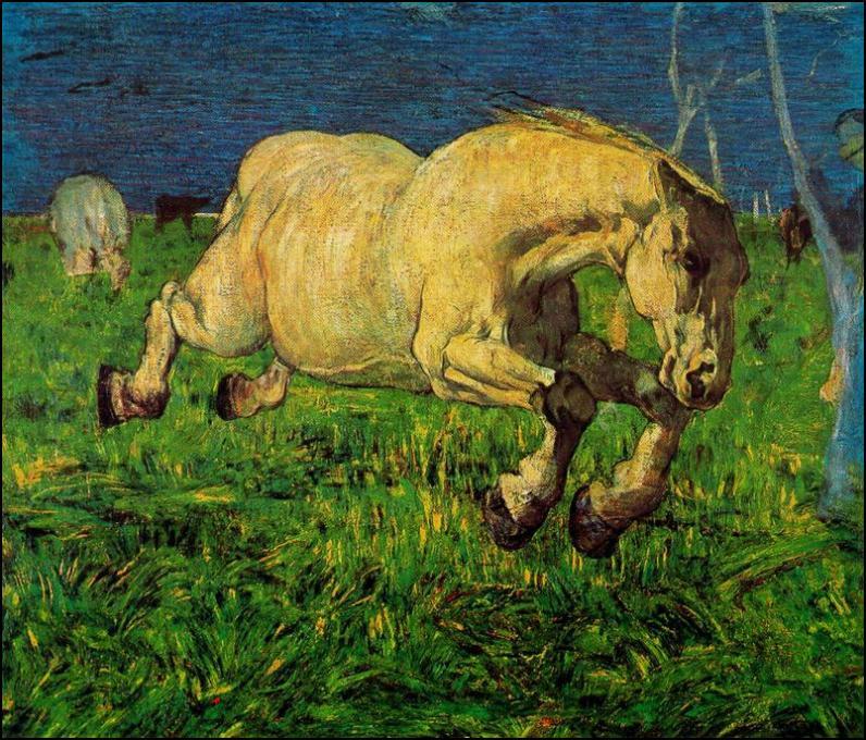 Cavallo Al Galoppo (also Known As Running Horse) — Giovanni Segantini