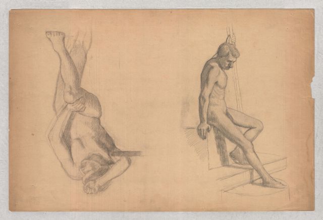 Figures Studies Of Male Nude — Theodore Clement Steele