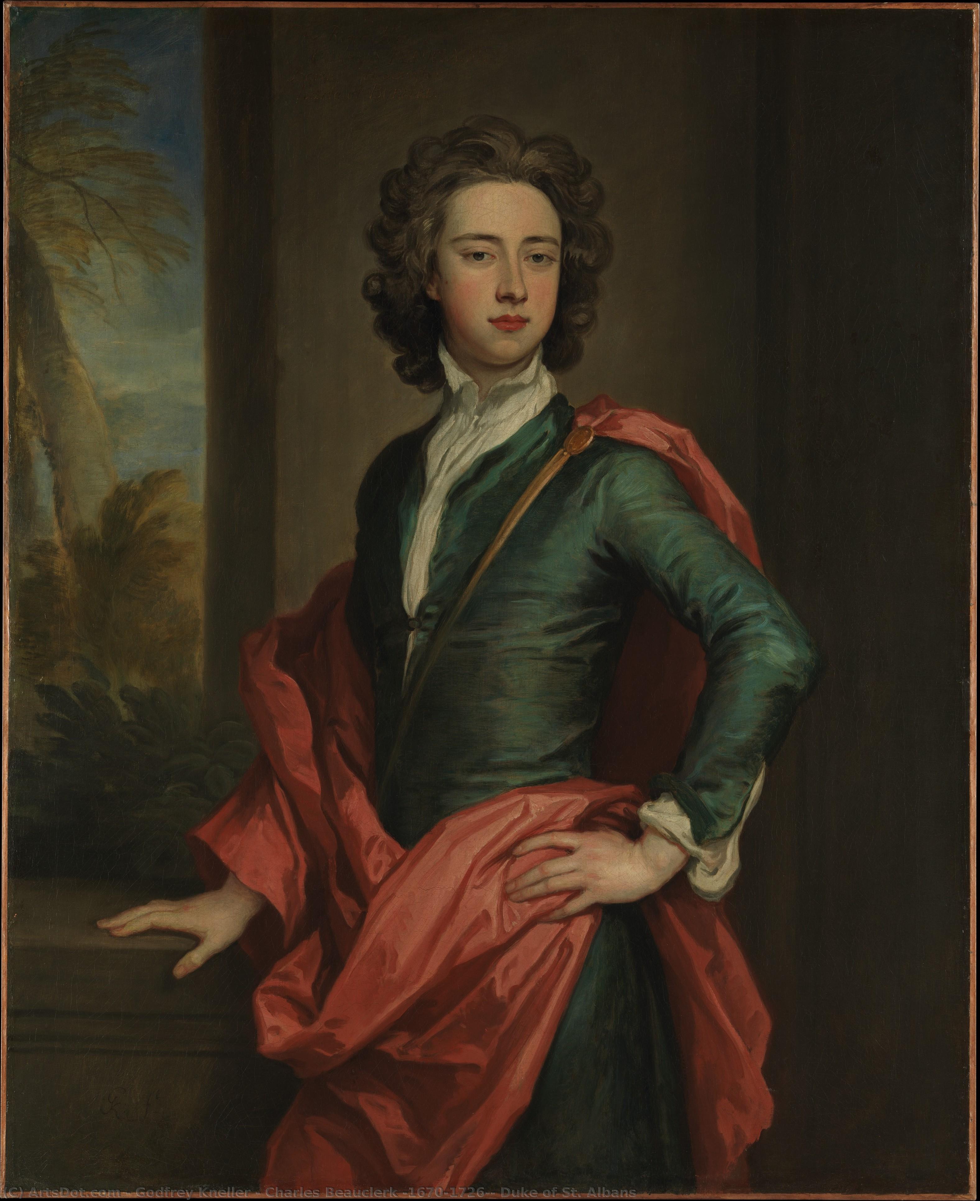 Charles Beauclerk (1670–1726), Duque De St Albans — Godfrey Kneller