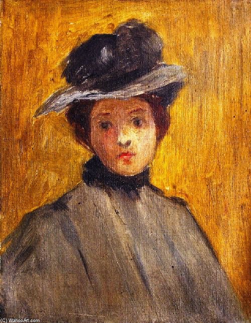 Lady In A Brown Hat — George Van Millett