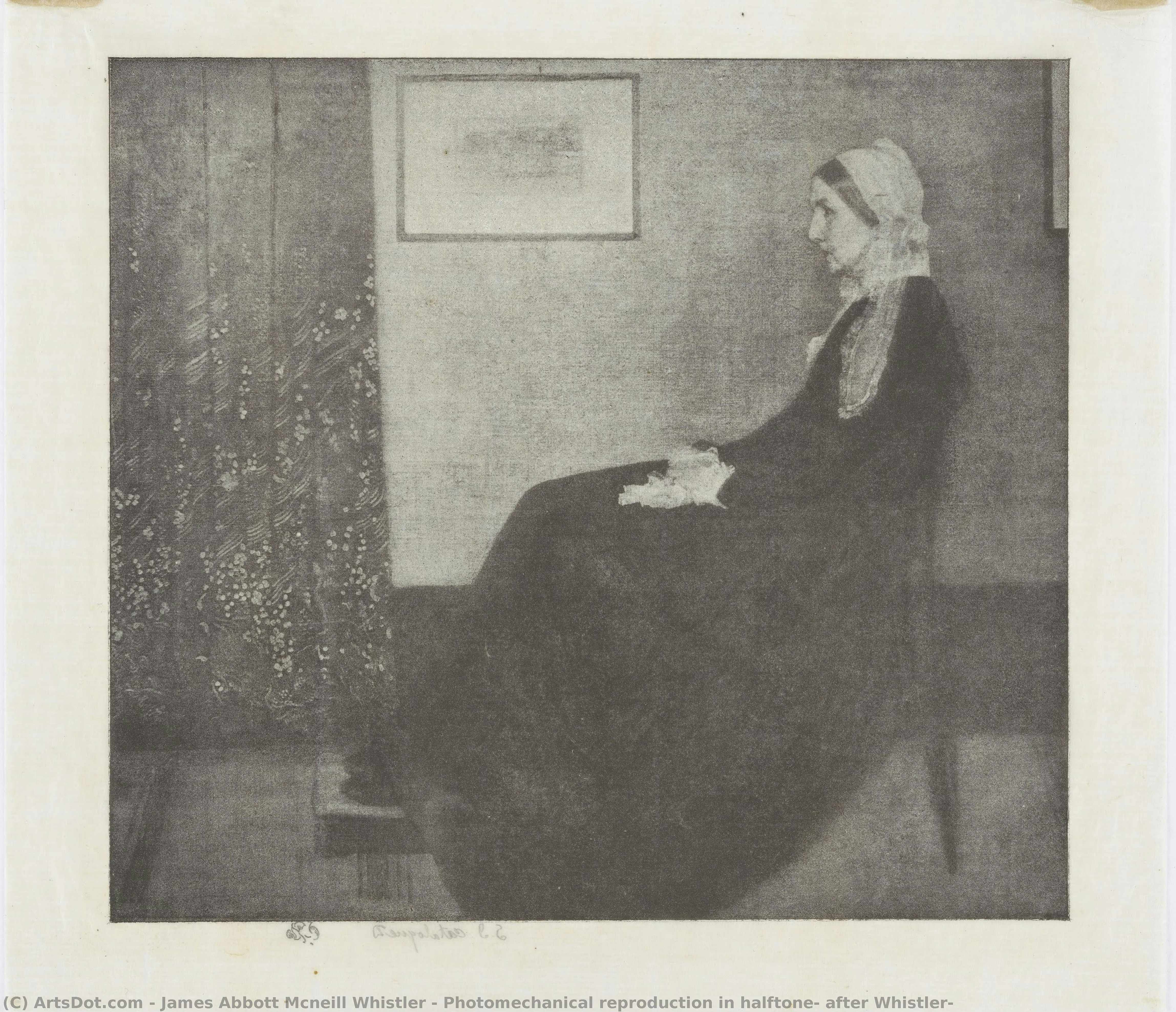 Photomechanical Reproduction In Halftone, After Whistler — James Abbott Mcneill Whistler
