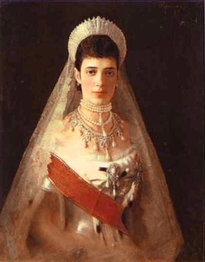 Portrait Of The Empress Maria Feodorovna — Ivan Nikolajewitsch Kramskoj