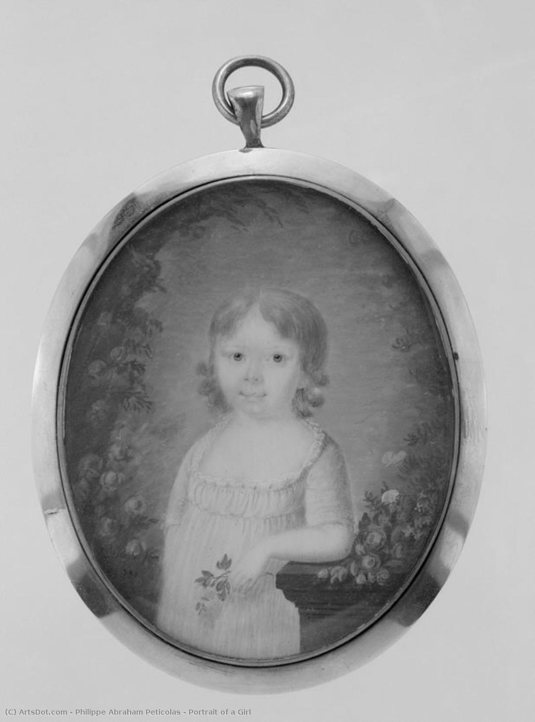 Portrait Of A Girl — Philippe Abraham Peticolas