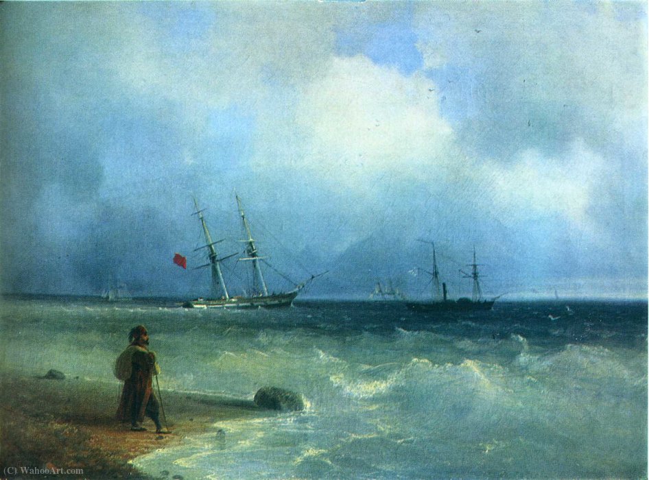 Seashore — Ivan Konstantinovich Aivazovsky
