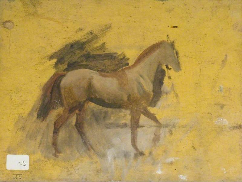 Study Of A Horse (verso) — Sir Alfred James Munnings