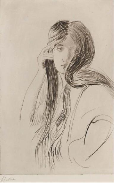 Portrait Of A Young Woman 1 — Paul César Helleu
