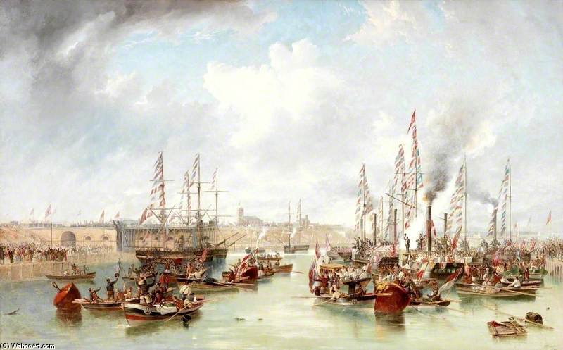 The Opening Of Sunderland South Docks — John Wilson Carmichael