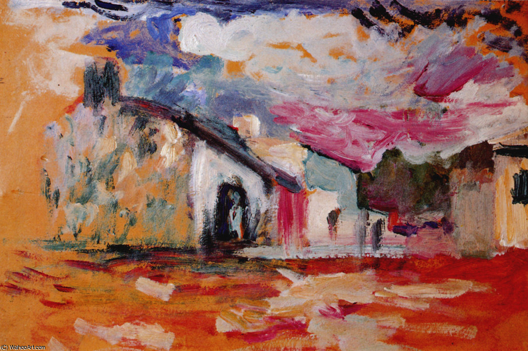 Paysage À Arcueil Huile Sur Carton Nice, Musée Matisse — Henri Matisse