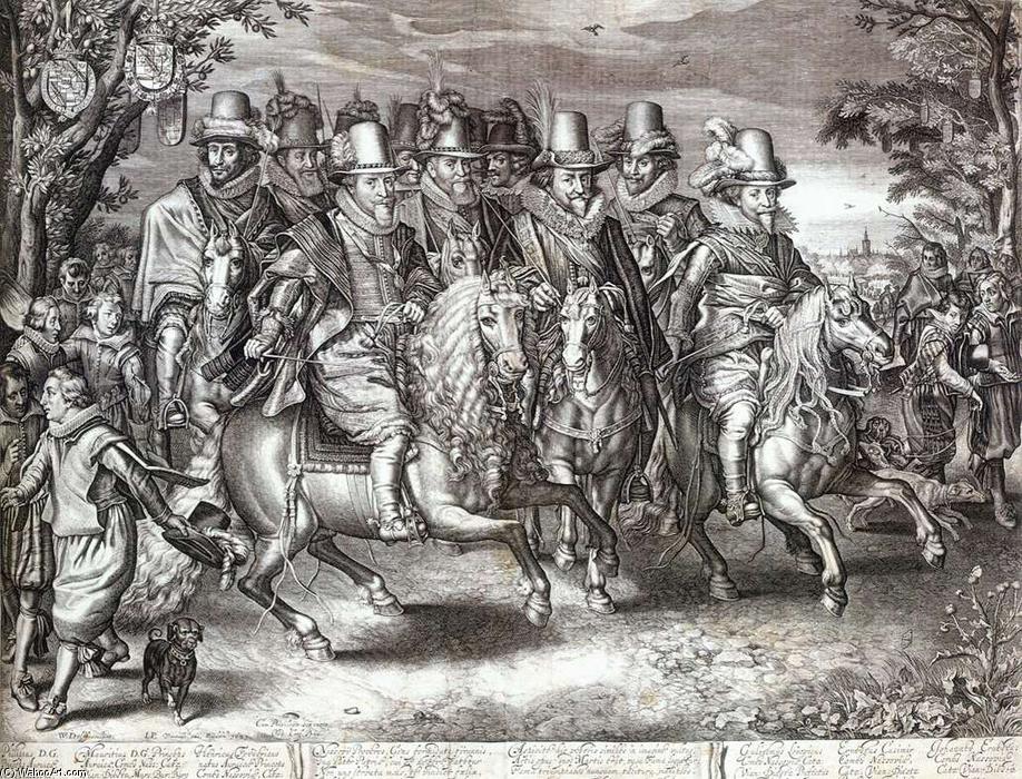 Cavalcade Of Eleven Princes Of Orange-nassau — Willem Jacobsz Delff