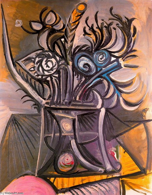 Flowers On A Table 1 — Pablo Picasso