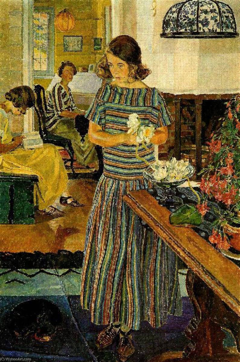 Girl With Flowers — Carl Wilhelm Wilhelmson