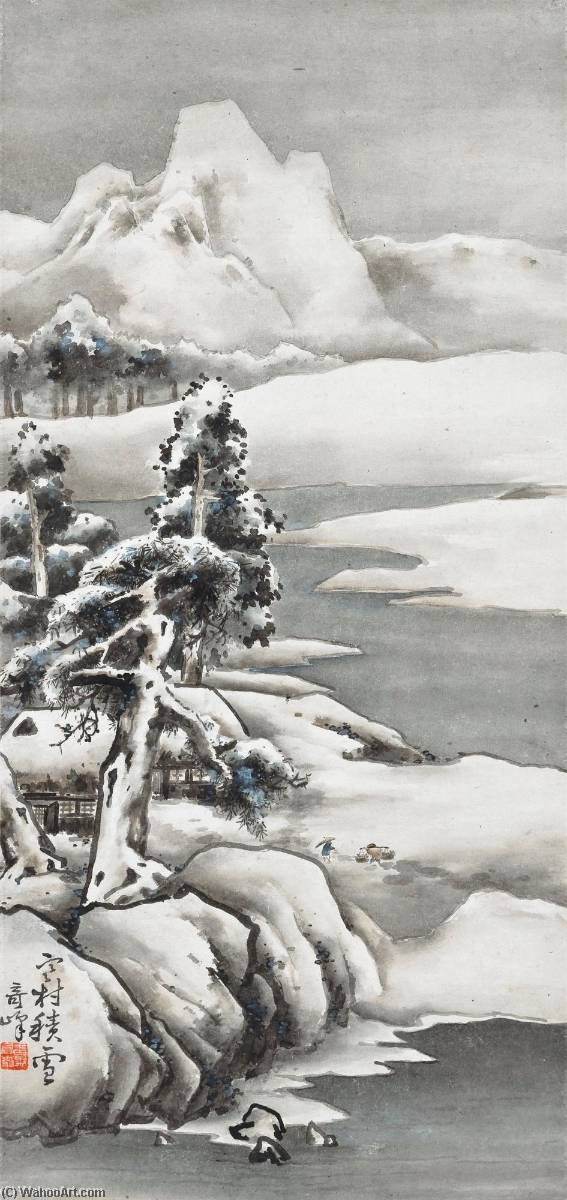 Snow Clad Village In Countryside — Gao Qifeng