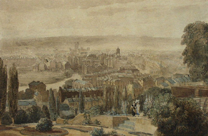 A View Of Bath From Beacon Hill — David Cox