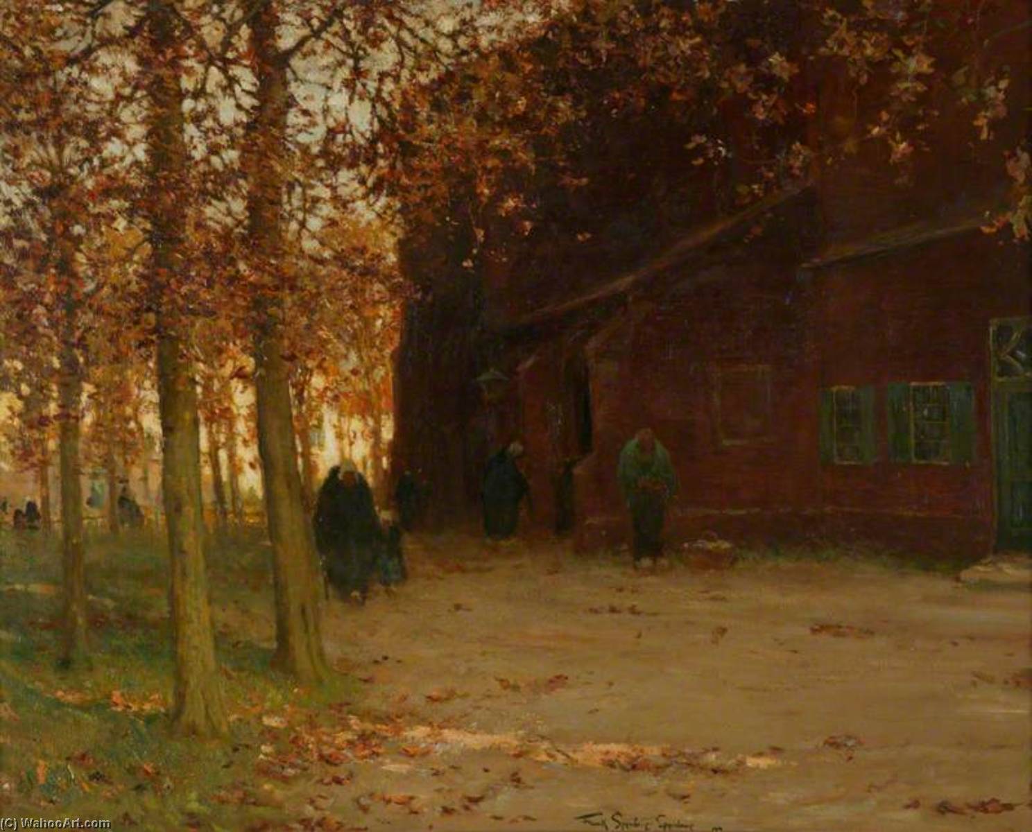 In The Shadow Of The Church, Dordrecht, Holland — Frank Spenlove Spenlove