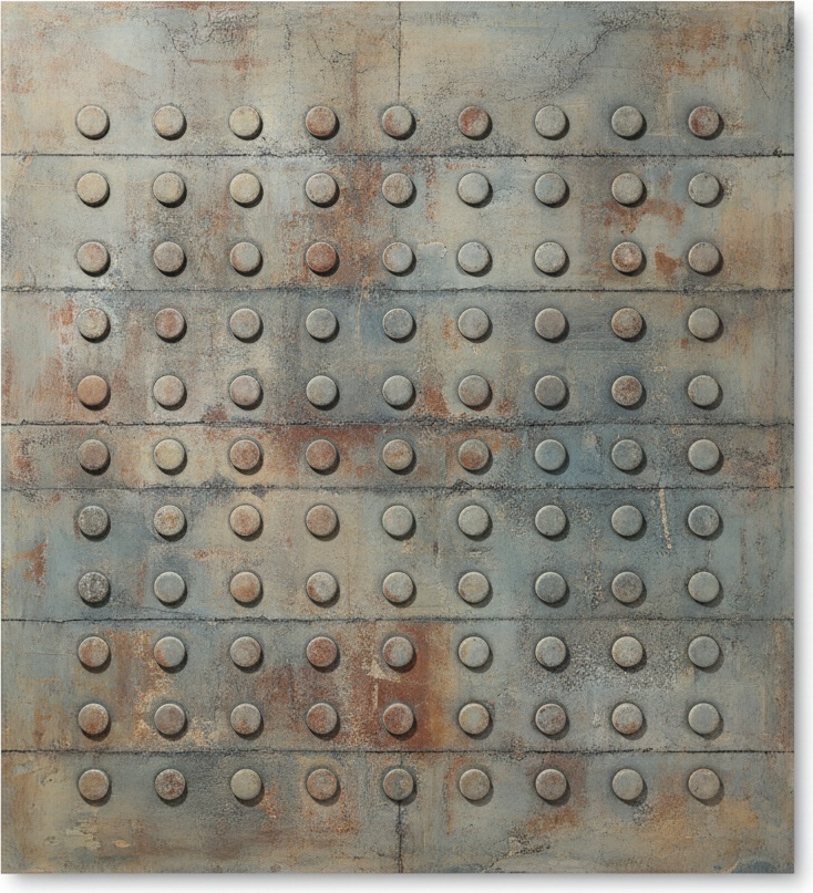 Monumental Echoes Of Oxidized Steel In A Timeless Geometric Grid — David Moreau