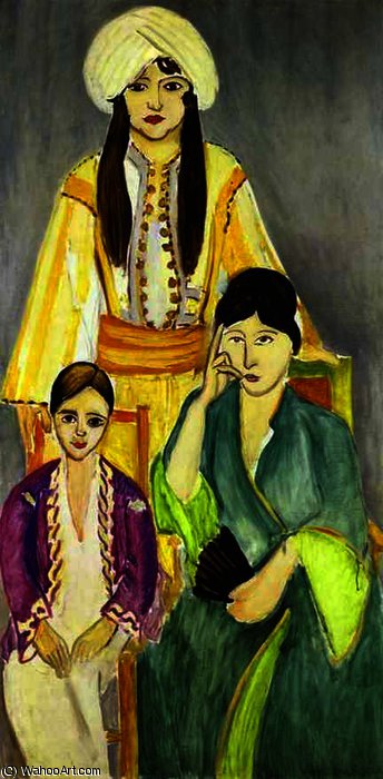 Drei Schwestern (triptychon – Zentrale Darstellung) — Henri Matisse