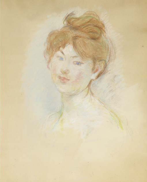 Tête De Jeune Fille Rousse (jeanne-marie) — Berthe Morisot