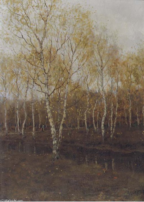 Birch Trees In Autumn — Arnold Marc Gorter