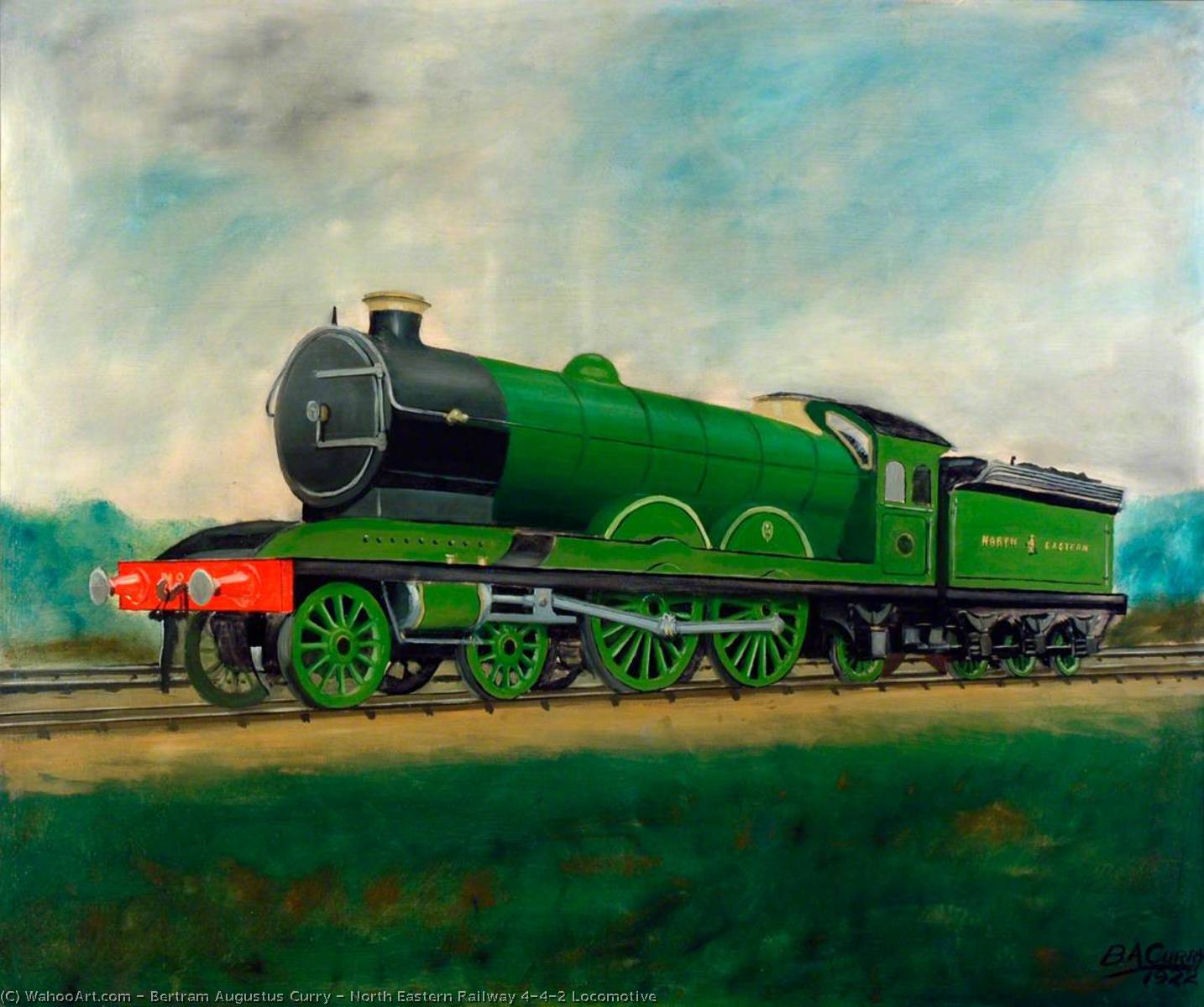 North Eastern Railway 4–4–2 Locomotive — Bertram Augustus Curry