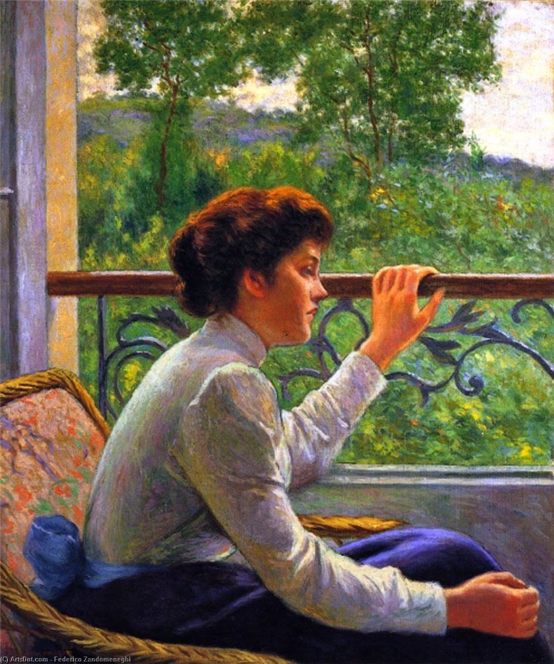 'waiting (also Known As Girl By The Window)' — Federico Zandomeneghi