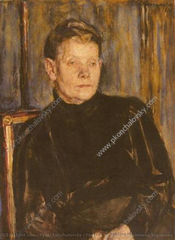 Portrait Of Akulina Maximovna Kopaneva — Pyotr Konchalovsky