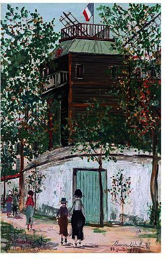 Le Moulin De La Galette, Montmartre — Maurice Utrillo