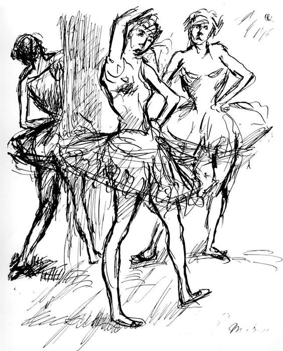 Dancers At Rest — Mikhail Fiodorovich Larionov
