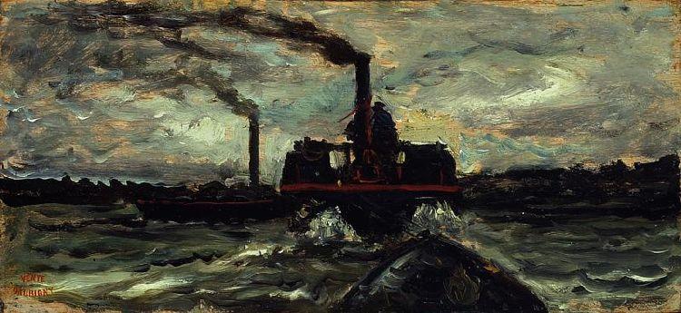 River Boat — Charles-françois Daubigny