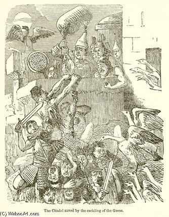 The Citadel Saved By The Cackling Of The Geese — John Leech