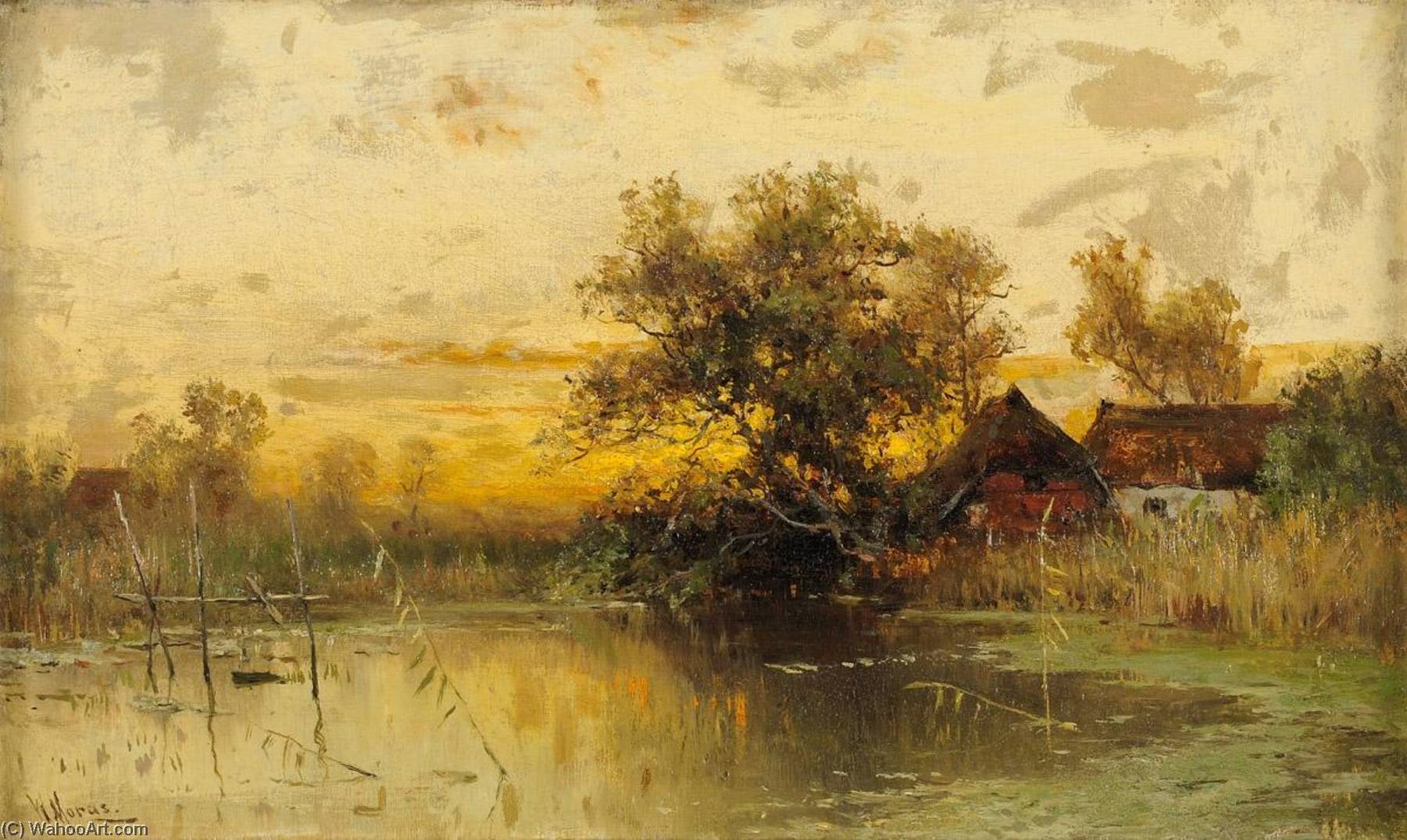 Landscape With A Lake — Walter Moras