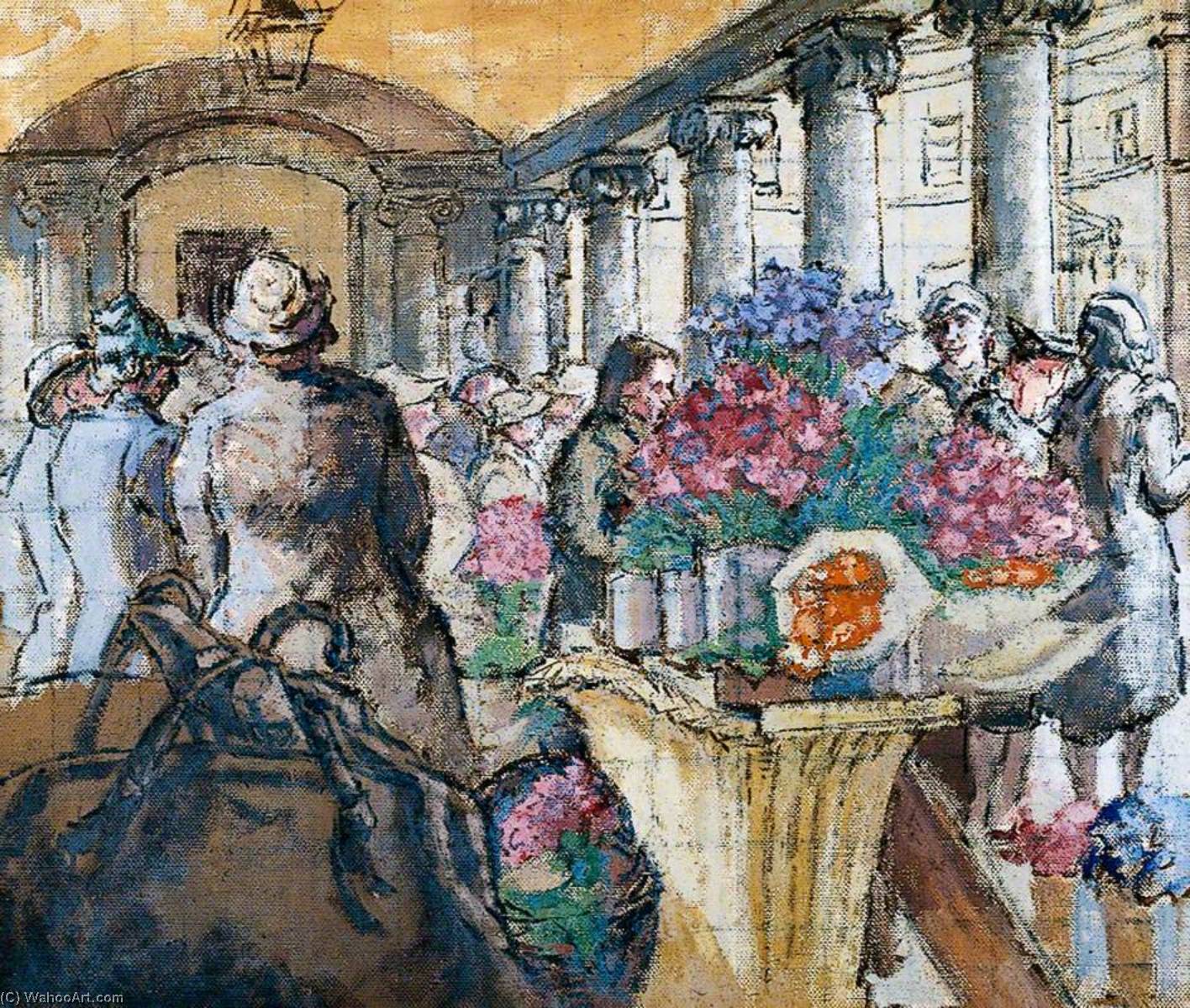 Corridor Of Flowers (bath Flower Market) — Thérèse Lessore