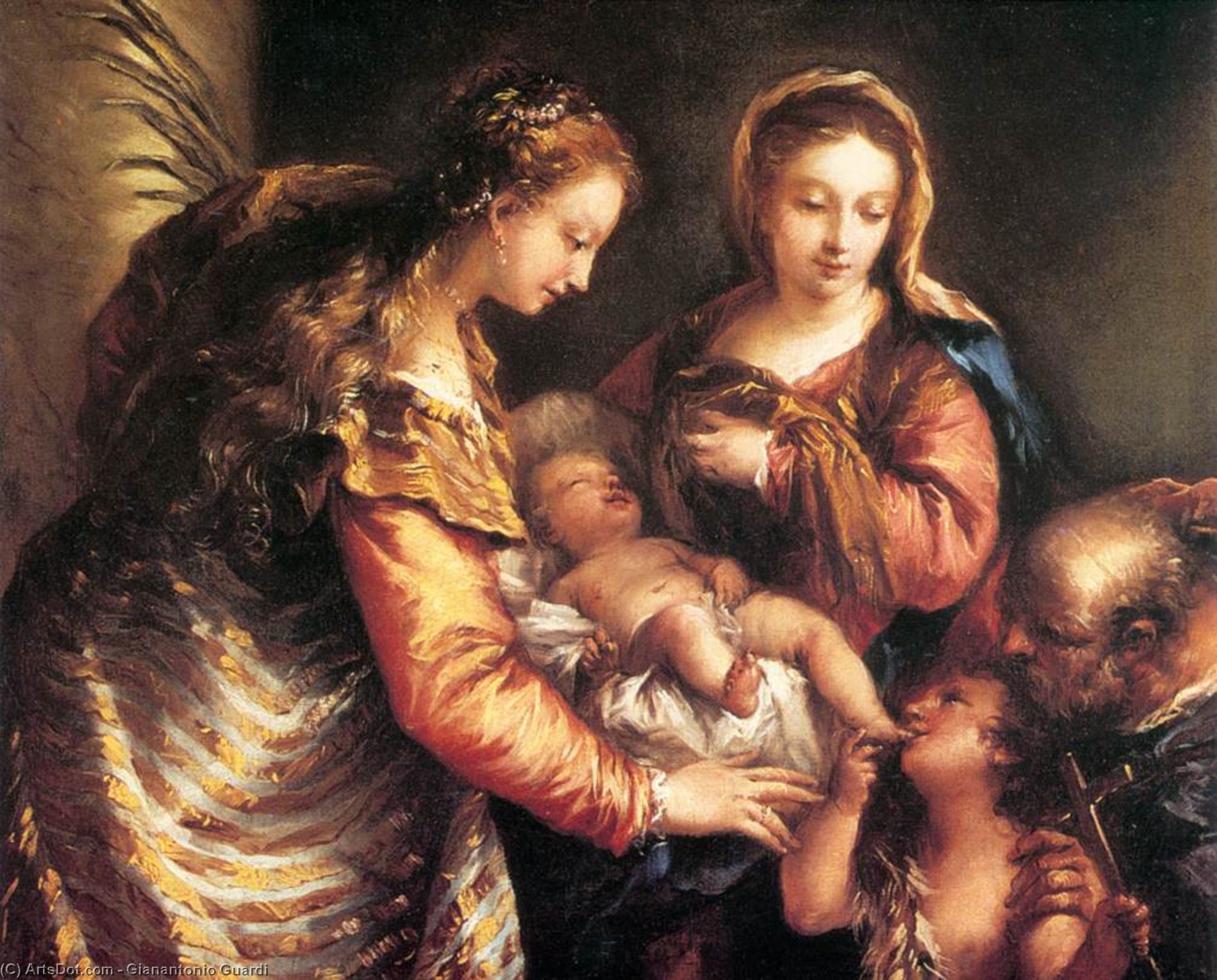 Holy Family With St John The Baptist And St Catherine — Gianantonio Guardi
