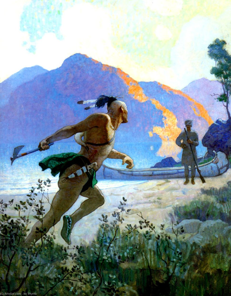 The Savage Gave The Yell — N.c. Wyeth
