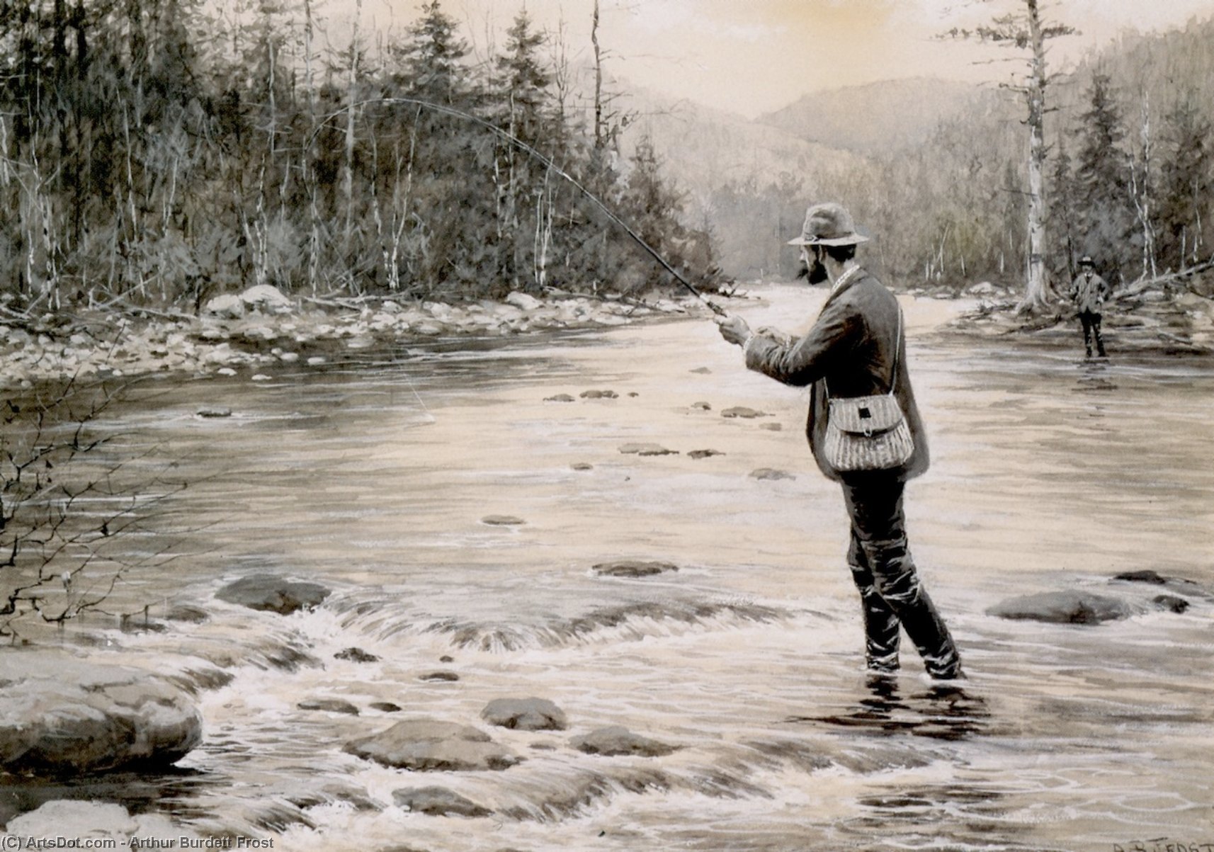 Fly Fishing — Arthur Burdett Frost