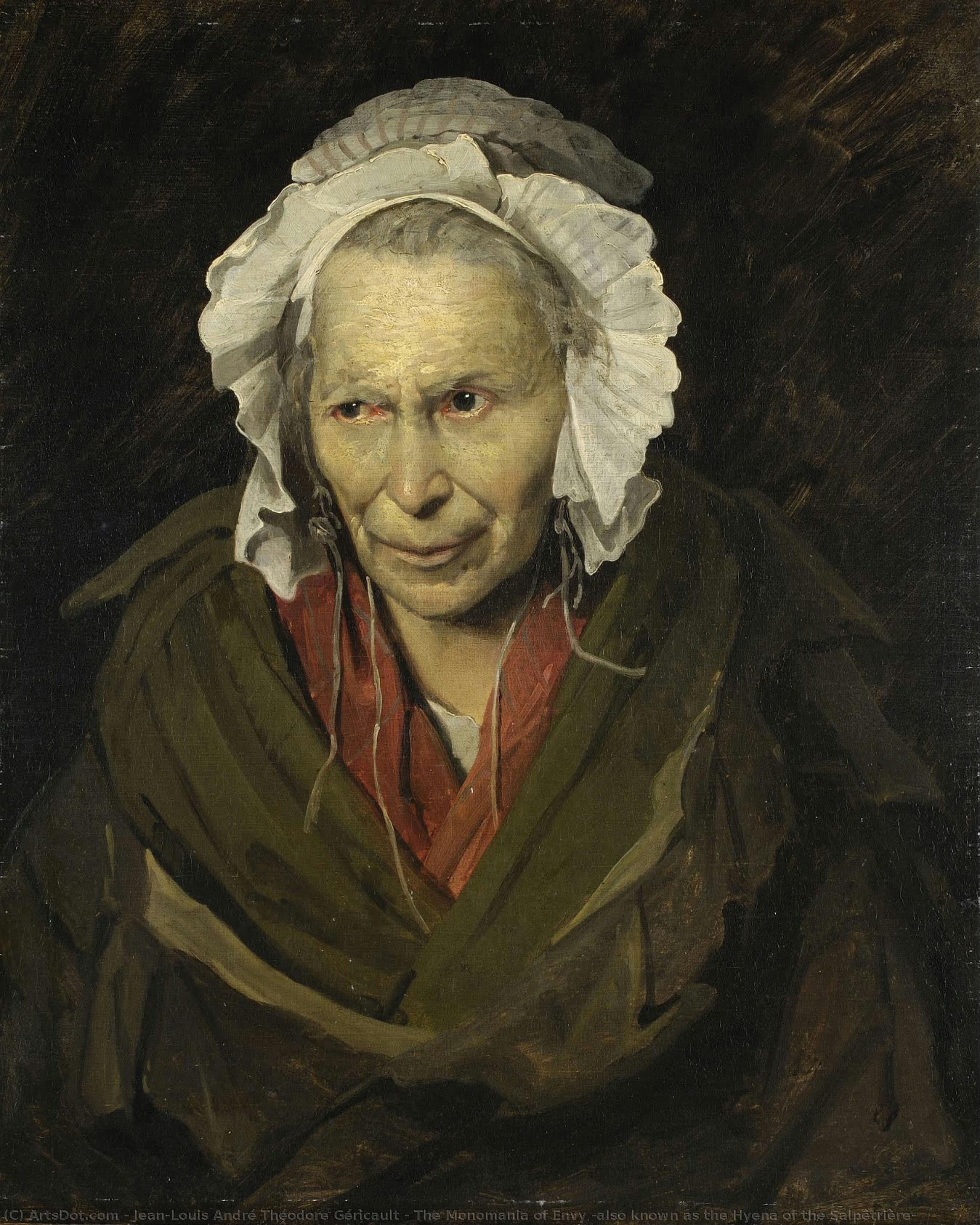 The Monomania Of Envy (also Known As The Hyena Of The Salpêtrière) — Théodore Géricault