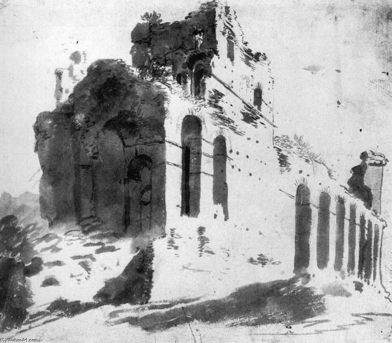 Ruins Of The City Walls, Near Porta S Paolo, Rome — Bartholomeus Breenbergh