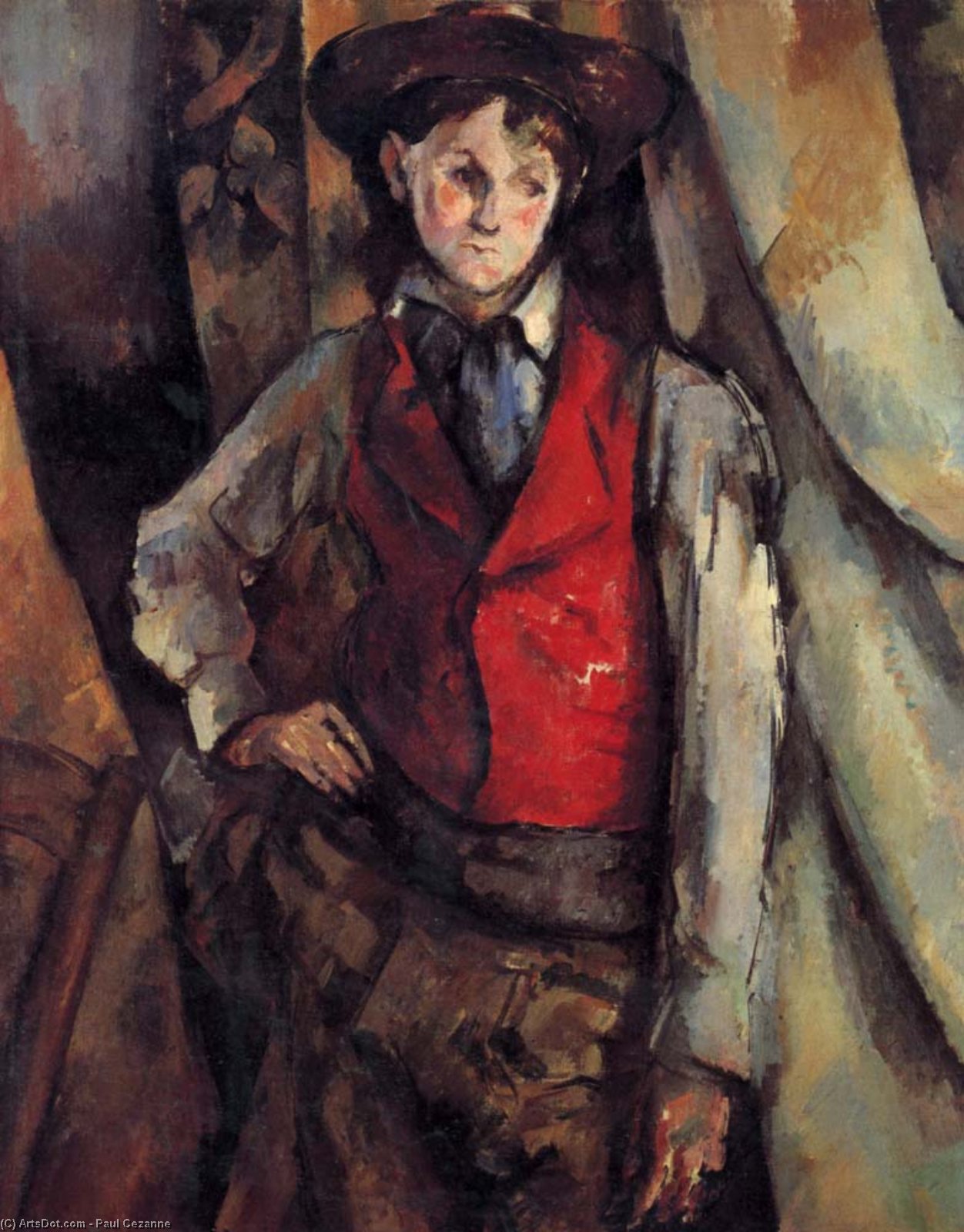 Boy In A Red Vest — Paul Cézanne