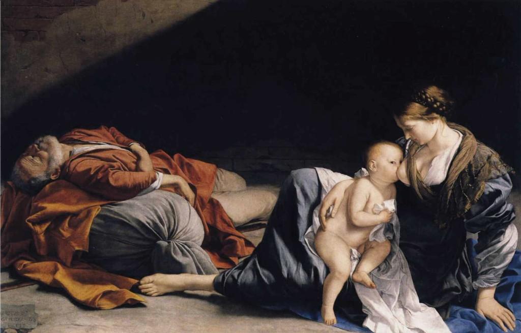 Rest On The Flight To Egypt — Orazio Gentileschi