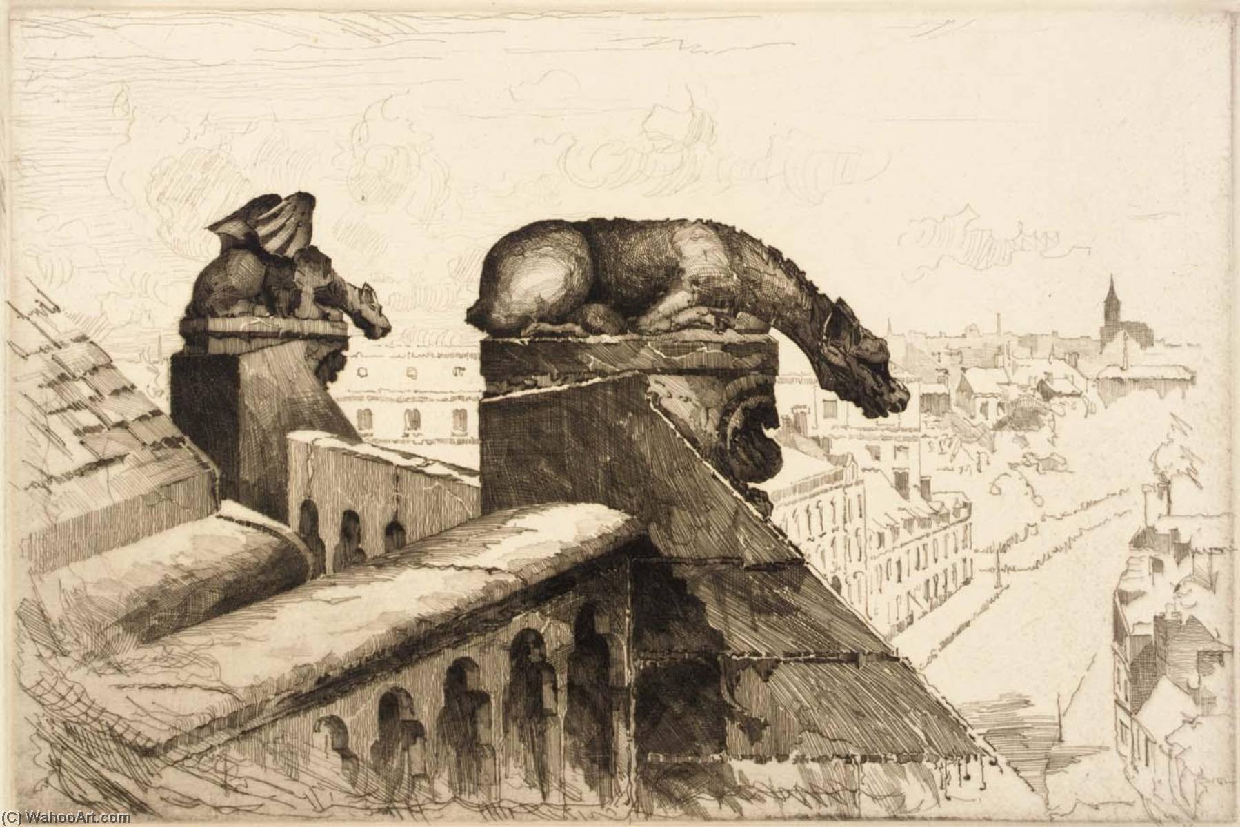 Guardians Of The Spire, Amiens Cathedral (from Series, Gargoyle) — John Taylor Arms