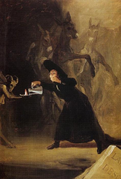The Lamp Of The Devil — Francisco José De Goya Y Lucientes