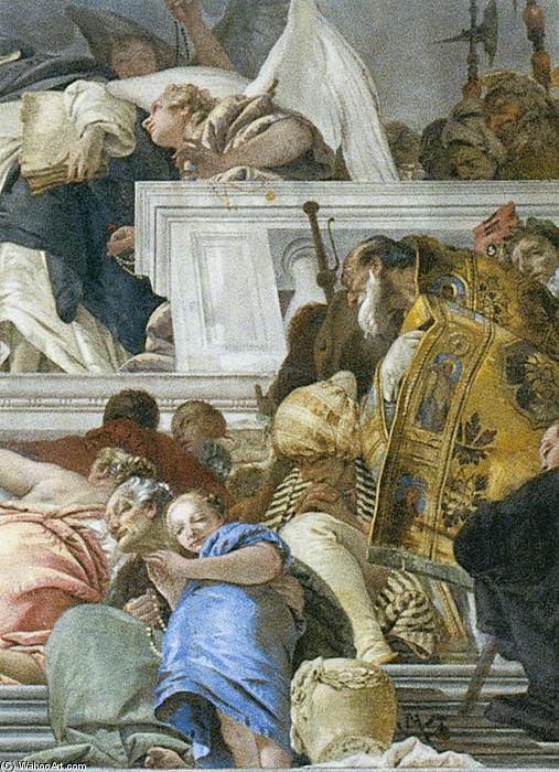 The Institution Of The Rosary (detail) — Giambattista Tiepolo