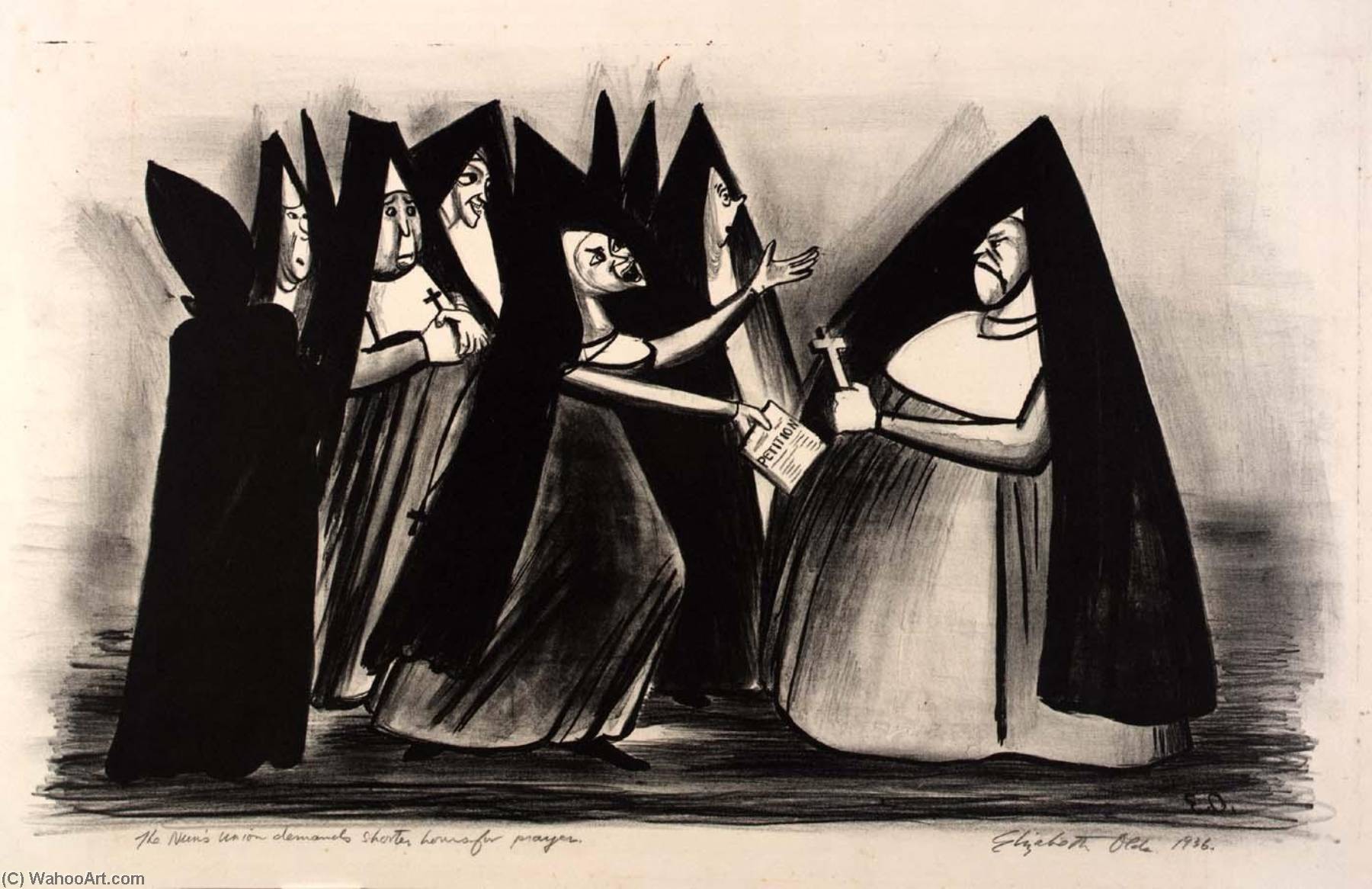 The Nun's Union Demands Shorter Hours For Prayer — Elizabet Olds